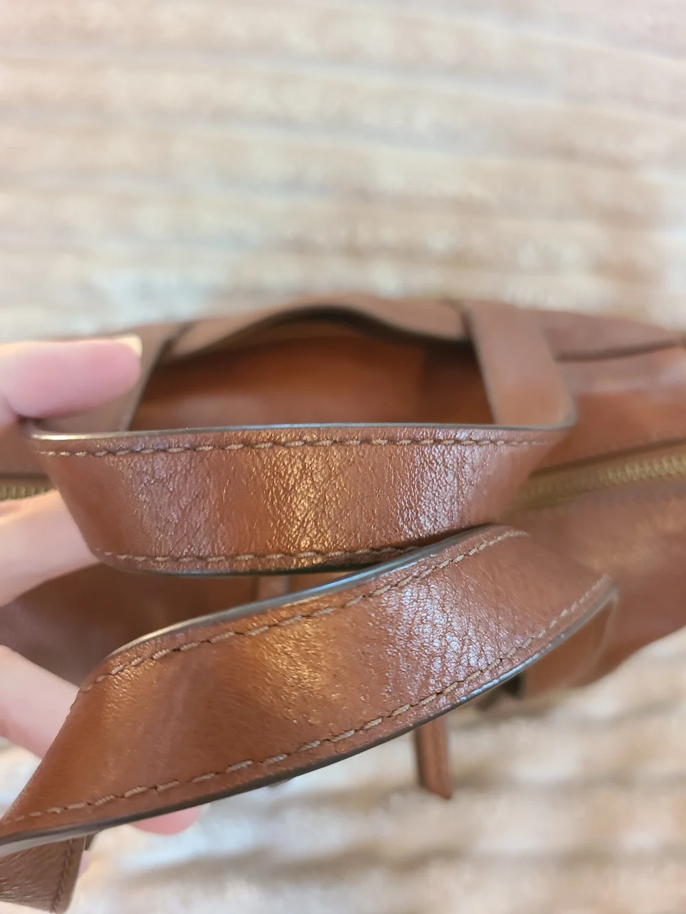 Authentic Fossil Sydney Satchel Bag Genuine Leather